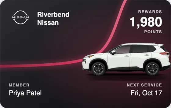 Sample Wallet card for a Nissan dealership
